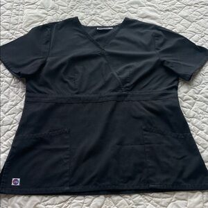 Classic Black V-Neck Women's Top